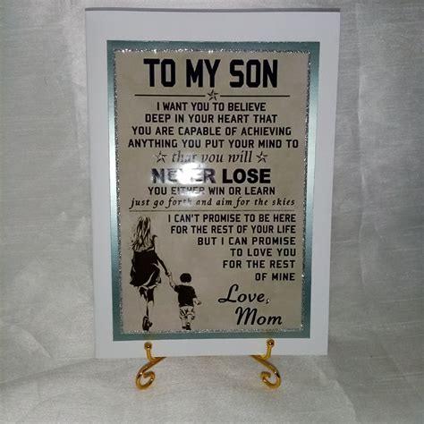 Words of Encouragement to a Son. - Etsy UK