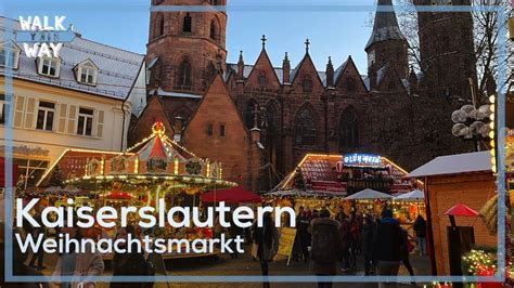 Kaiserslautern Weihnachtsmarkt - Christmas Market Walking Tour 4K - YouTube