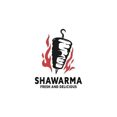 Premium Vector | Vintage hand drawn shawarma logo template | Shawarma, Logo restaurant ...