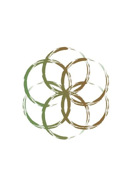 Premium Vector | Abstract flower of life symbol