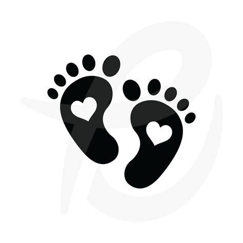 BABY Footprint Svg Instant DIGITAL DOWNLOAD .svg .ai | Etsy