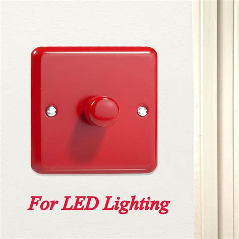 *SALE* - 2 ONLY - Red LED Dimmer Varilight JYP401.PR 1 to 10 LED´s Dimmer Switch Pillar Box Red