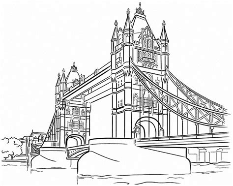 Tower Bridge, Londres. | Bridge drawing, Tower bridge london, Tower bridge