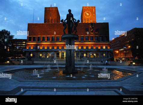 Norway, Oslo, City Hall Stock Photo - Alamy