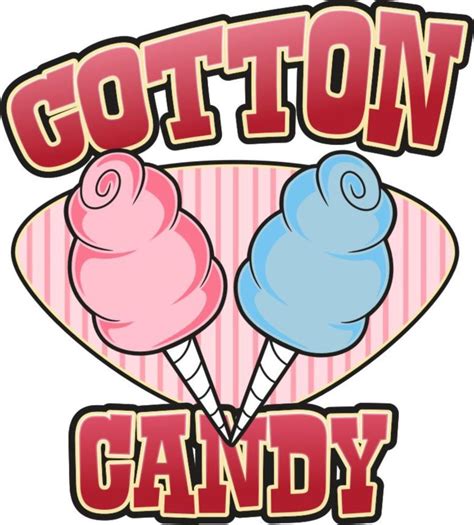 Cotton Candy Concession Food Truck Restaurant Cart Stand Menu Vinyl Decal 14" | Carnival food ...