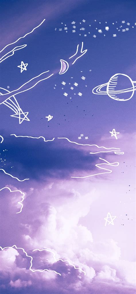 √ Aesthetic Purple Wallpaper