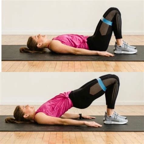 Banded Glute Bridges - Exercise How-to - Workout Trainer by Skimble