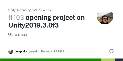 opening project on Unity2019.3.0f3 · Issue #103 · Unity-Technologies ...