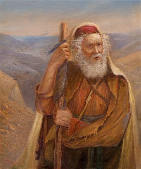 Original Oil Painting: Moses at the Promised Land by Alex Levin