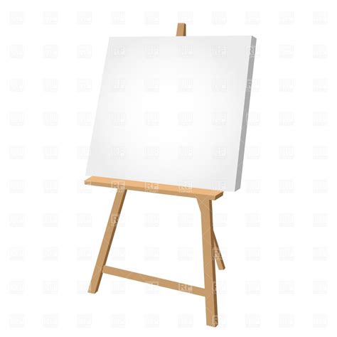 Easel With Canvas Clip Art