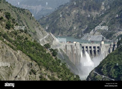 Baglihar dam on Chenab river. Known as Baglihar Hydroelectric Power Project, Jammu & Kashmir ...