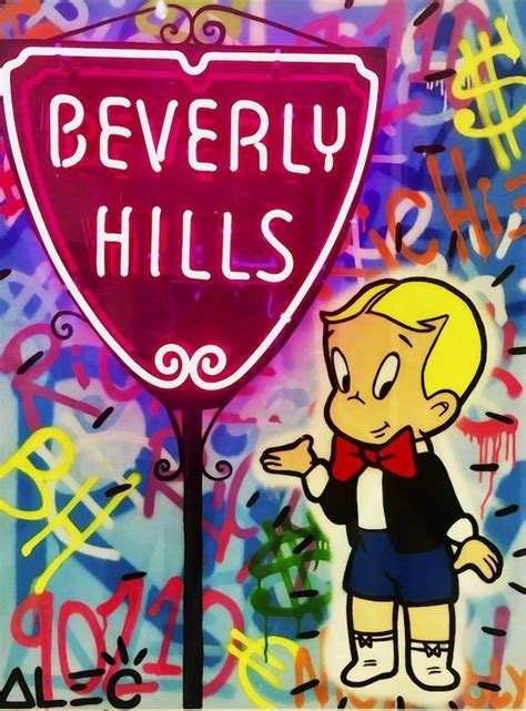 Alec Monopoly Oil Painting on Canvas Graffiti artist wall decor Richie Rich Beverly Hills ...