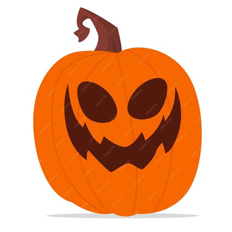 Premium Vector | Cartoon funny halloween pumpkin head isolated on white ...