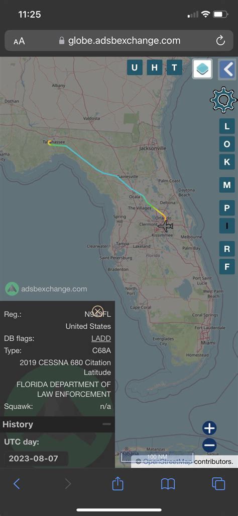 Quick trip to Orlando flight tracker 8/7 : r/DesantisJetTracker