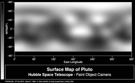 Map of Pluto Surface - Alan Stern Southwest Research Institute, Marc Buie Lowell Observatory ...