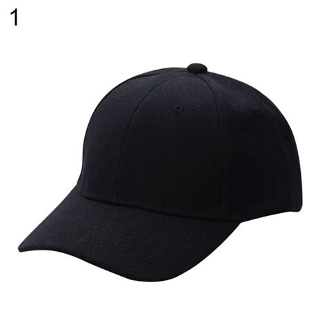 Fashion Women Men Plain Cap Cotton Adjustable Baseball Cap Blank Solid Hat Well | Get One | Hats ...