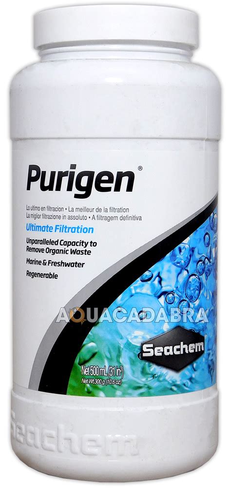 SEACHEM PURIGEN FILTER MEDIA REMOVES ORGANIC WASTE AQUARIUM FISH TANK ...