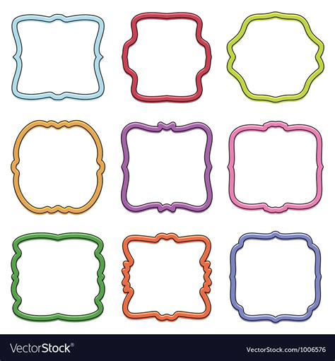 Retro frames Royalty Free Vector Image - VectorStock