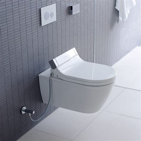 Wall Mounted Toilet Set with SensoWash Starck Seat | Modern bathroom lighting, Toilet design ...