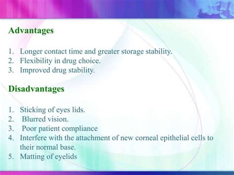 Ophthalmic dosage form: eye drops & ointment