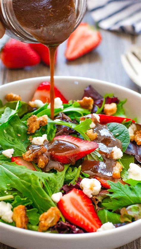 Strawberry Feta Salad with Balsamic Vinaigrette - Bunny's Warm Oven