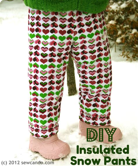 Sew Can Do: Make In One Hour or Less: Insulated Snow Pants