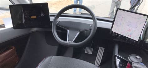 Tesla Semi Truck's rare interior pictures emerge from Sacramento, CA