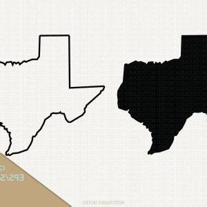 Texas Silhouette Vector at GetDrawings | Free download