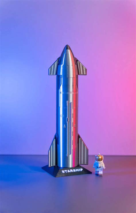 1:200 Spacex Starship Super Heavy S24/B7 with Pylon Rocket Model 72cm/28inch - Dr Augusto Teixeira