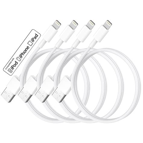 Buy Apple MFi Certified] iPhone Charger 3 ft 4 Pack, Lightning to USB ...