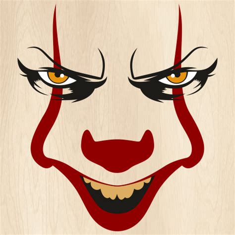 Pennywise Face SVG | It Movie PNG