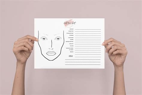 Printable Client Face Chart for Makeup Artists - Etsy Canada