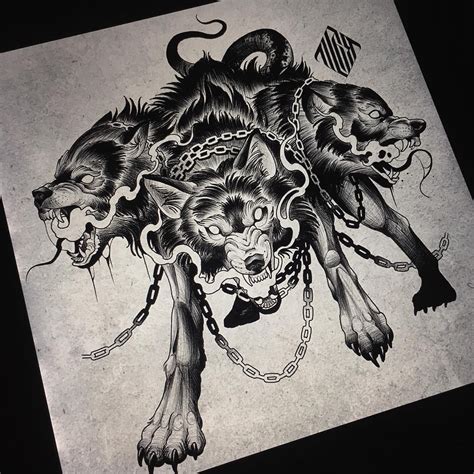 #cerberus #kerberos #cerberustattoo #wolf #wolves #wolftattoo #tattoo #tattoos #tattooart # ...