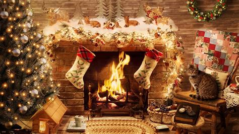 Share more than 62 cozy christmas fireplace wallpaper best - in.cdgdbentre