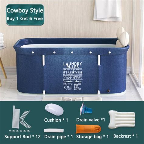 1.2 M Large Portable Bathtub 2 Adults New Folding Bath Bucket Six-Layer Oxford Cloth Adult ...