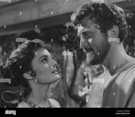 ULYSSES, (aka ULISSE), from left: Rossana Podesta, Kirk Douglas, 1954 Stock Photo - Alamy