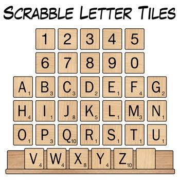 Scrabble Letter Tiles Clip Art | Scrabble letters, Scrabble letter crafts, Scrabble tile crafts