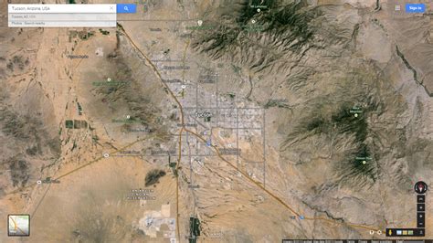 Tucson Arizona Map