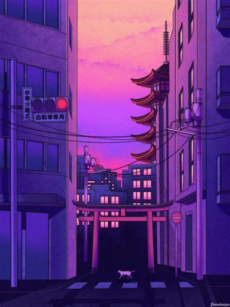 Pastel Japan illustration by surudenise (Denise Rashidi) - visit surudenise.com for more © by ...