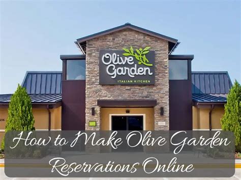 How to Make Olive Garden Reservations Online