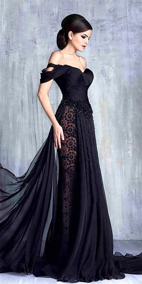 27 Beautiful Black Wedding Dresses That Will Strike Your Fancy ...