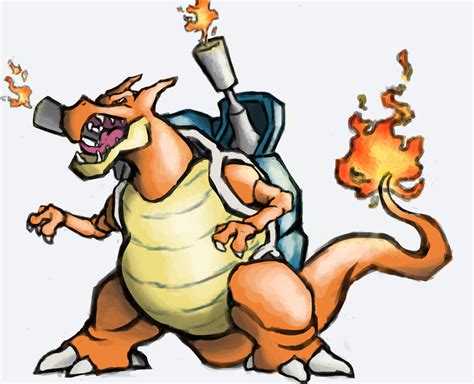 Pokemon Fusion Generator: Blastoise and Charizard