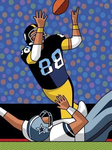 size: 12x9in Giclee Print: Lynn Swann Super Bowl Catch by Ron Magnes : Ron Magnes/artlicensing ...