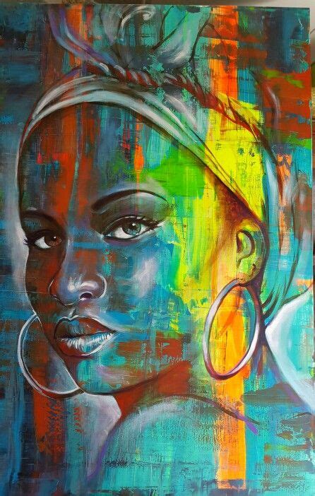 African Art African Art Paintings Abstract Portrait Female Art Art Photography Painting Black ...