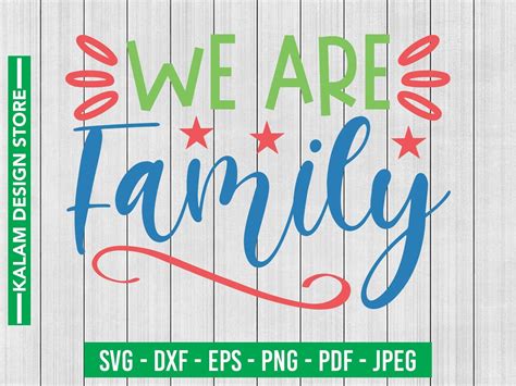 We Are Family Svg Design Graphic by mdkalambd939 · Creative Fabrica