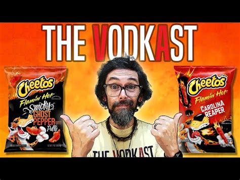 Cheetos Smokey Ghost Pepper & Cheetos Sweet Carolina Reaper Review & Demo - The Vodkast - YouTube