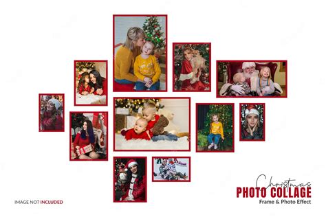 Premium PSD | Christmas photo collage design template and photo collage ...