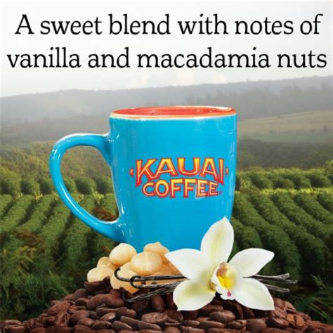 Kauai Coffee® Vanilla Macadamia Nut Hawaiian Coffee Pods, 12 ct / 0.35 oz - Fry’s Food Stores