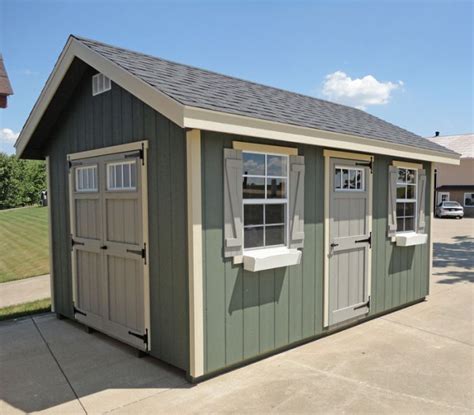 Amish Made EZ-fit Riverside Shed Kit | Wood shed plans, Building a shed, Shed storage