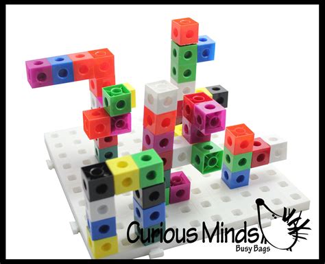 Linking blocks and building baseboard - 2cm connecting cubes - Buildin ...